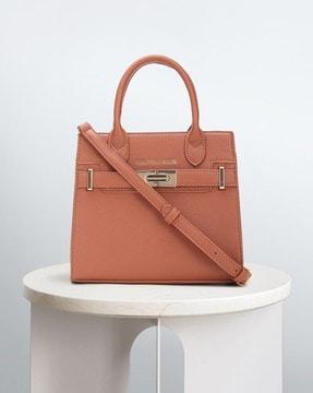 women satchel with detachable strap