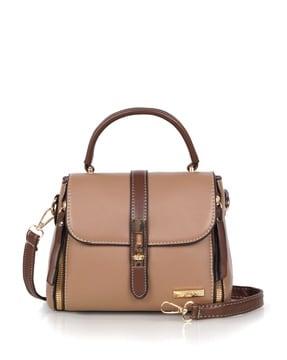 women satchel with detachable strap