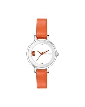 women sd-rng-ss-orng water-resistant analogue watch