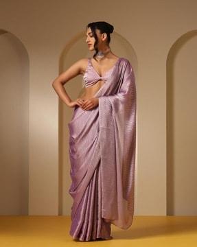 women self-design chiffon saree
