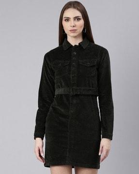 women shift dress with full sleeves