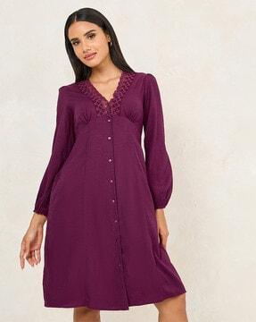 women shift dress with insert pocket