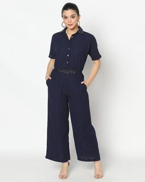 women short-sleeves jumpsuit