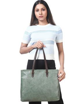 women shoulder bag with contrast straps