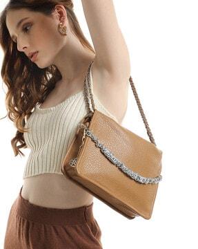 women shoulder bag with detachable charm