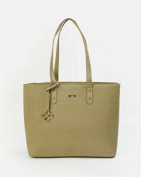 women shoulder bag with logo accent