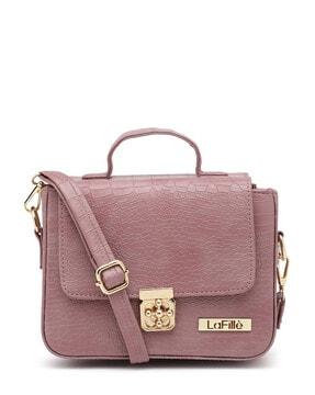 women shoulder bag with logo accent