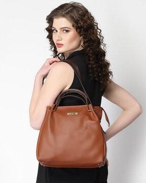 women shoulder bag with metal accent