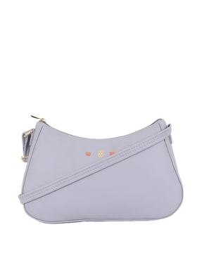 women shoulder bag with metal logo