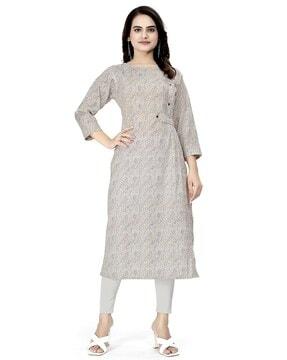 women side pleated a-line kurta