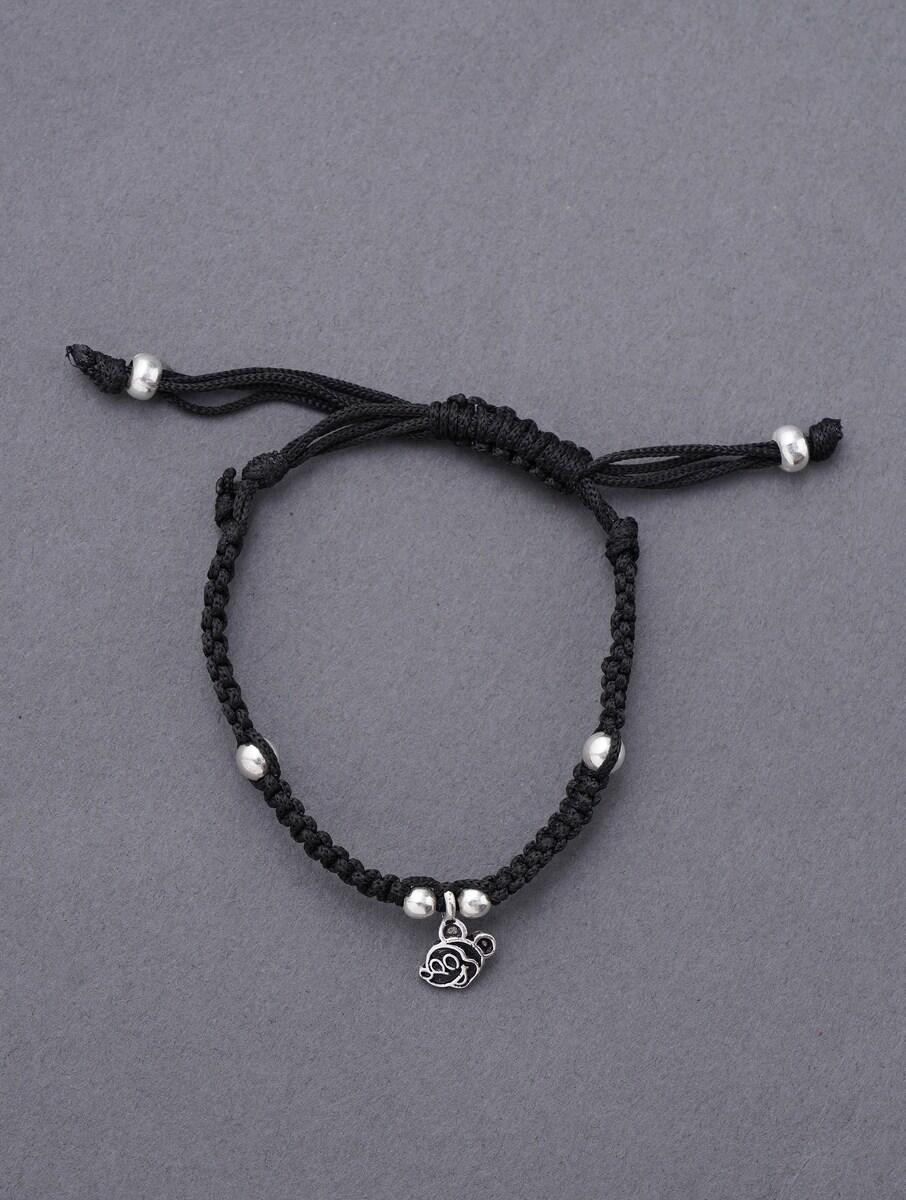 women silver adjustable silver anklets