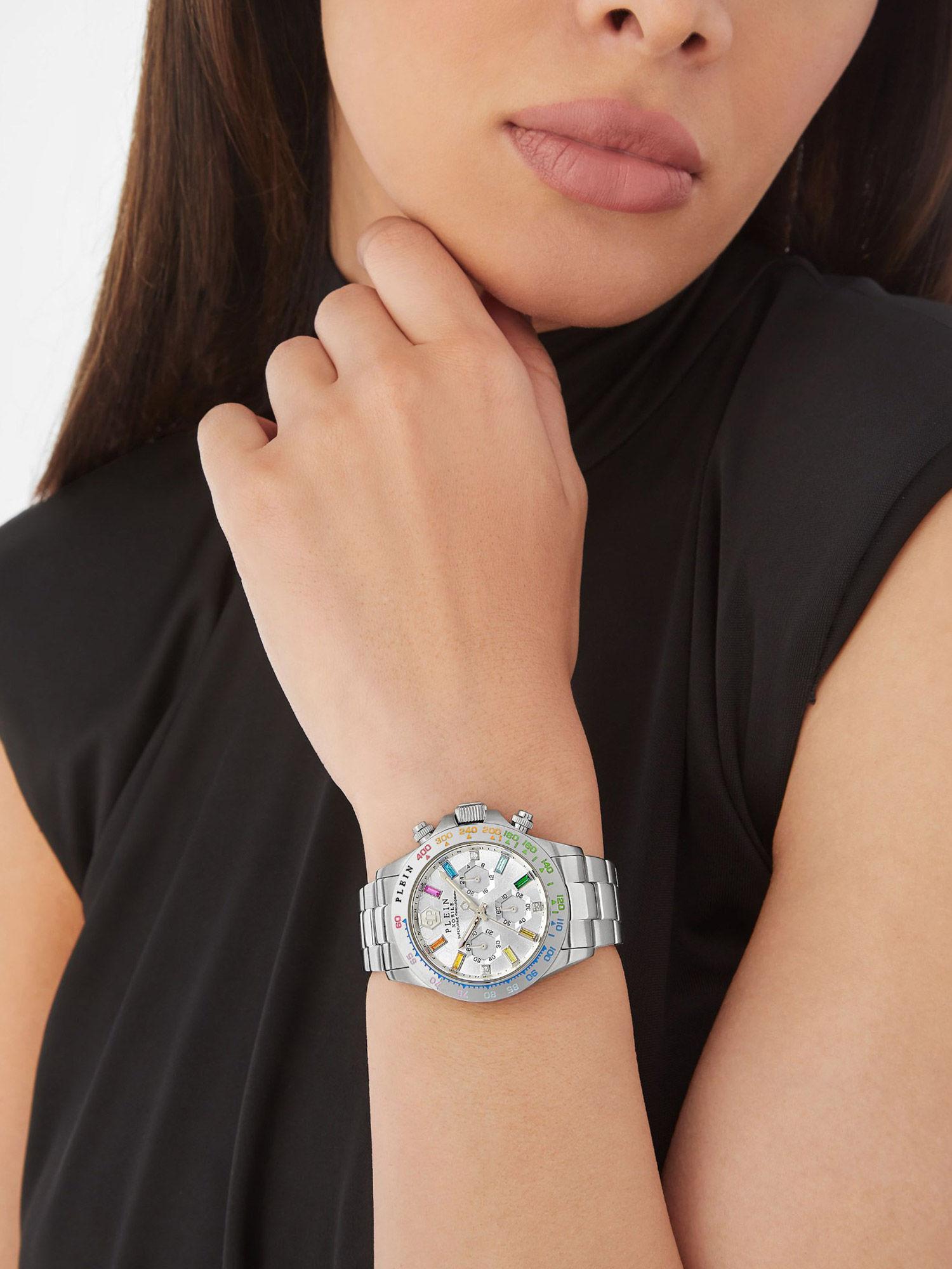 women silver analog dial watch-pwsba0123 (m)
