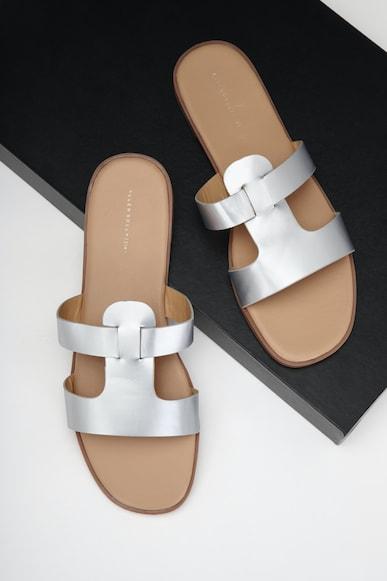 women silver casual sandals