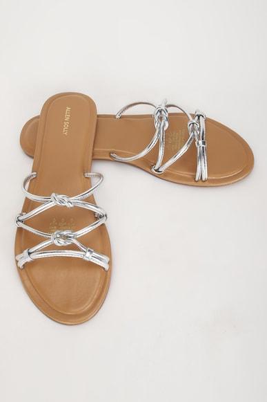 women silver casual sandals
