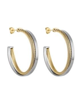 women silver-plated clip-on earrings