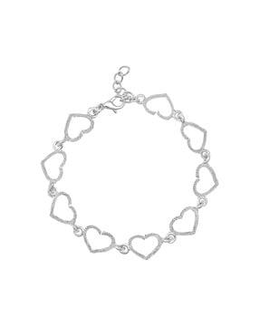 women silver-plated link bracelet