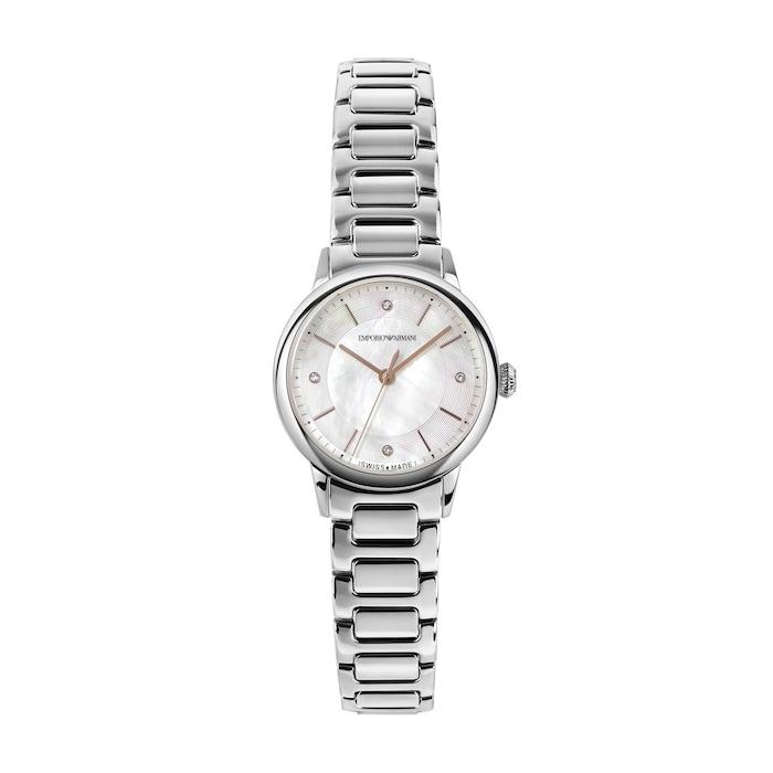 women silver swiss analog quartz watch