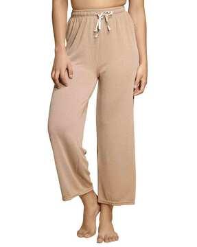 women single-pleated relaxed fit palazzos