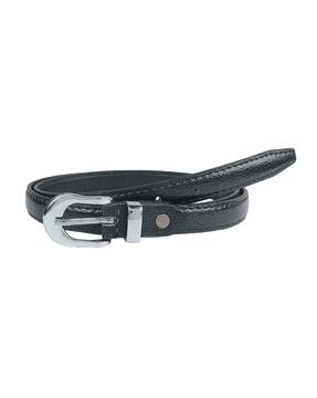 women skinny belt with tang buckle