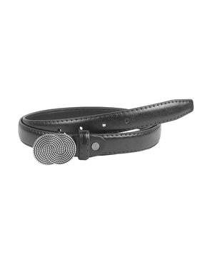 women skinny belt with tang buckle