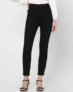 women skinny fit jeans with 5-pocket styling
