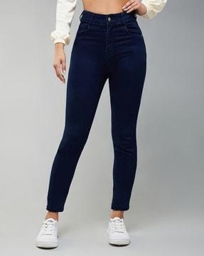 women skinny fit jeans with 5-pocket styling