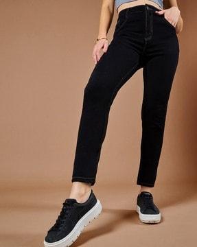 women skinny jeans with 5-pocket styling