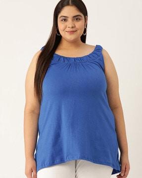 women sleeveless relaxed fit top