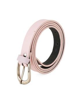 women slim belt with buckle closure