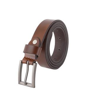 women slim belt with tang buckle closure