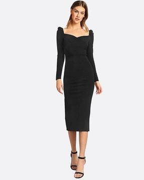 women slim fit bodycon dress