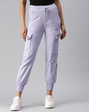 women slim fit high-rise joggers