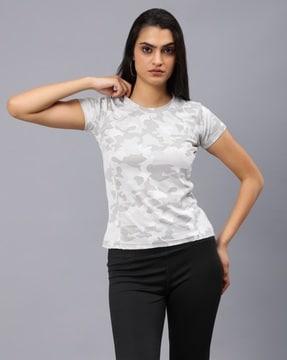 women slim fit round-neck t-shirt