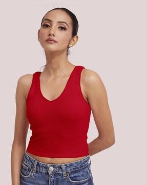 women slim fit tank top