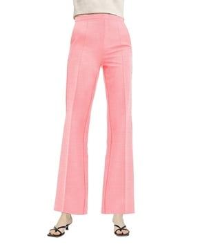 women slim fit trousers with high waist