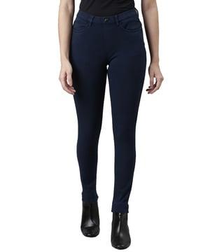 women slim jeggings with insert pockets