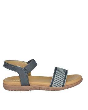 women sling-back flat sandals