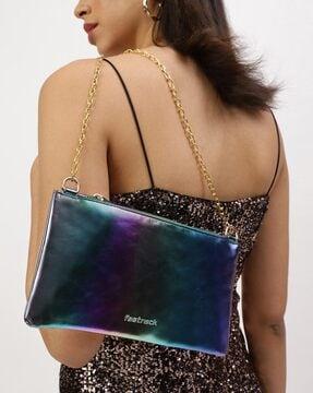 women sling bag with chain strap