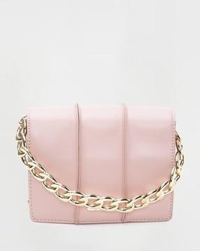 women sling bag with chain strap