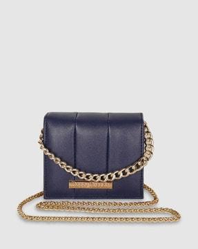 women sling bag with detachable chain strap