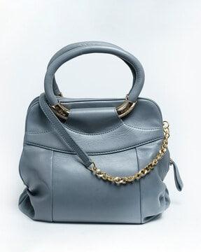 women sling bag with half-chain strap