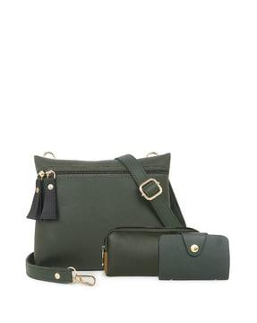 women sling bag with wallet & card holder