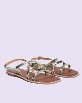 women slingback flat sandals