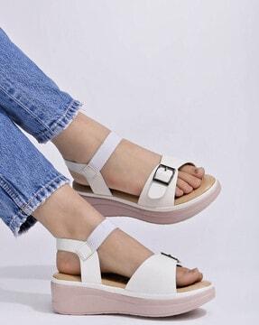 women slingback platform heeled sandals