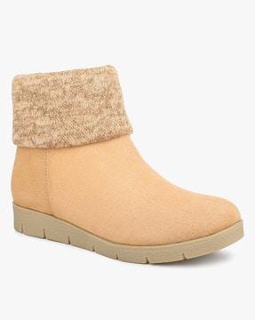 women slip-on booties