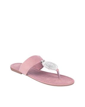 women slip-on flat sandals