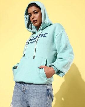 women slip-on oversized fit hoodie