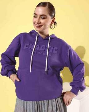 women slip-on oversized fit hoodie