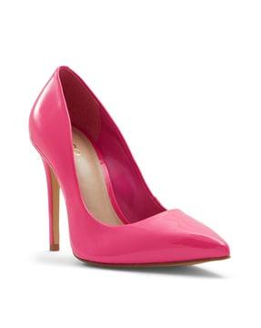 women slip-on pump heeled sandals