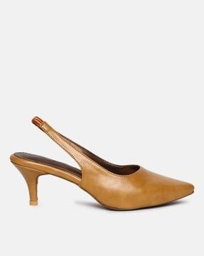 women slip-on pumps with sling back